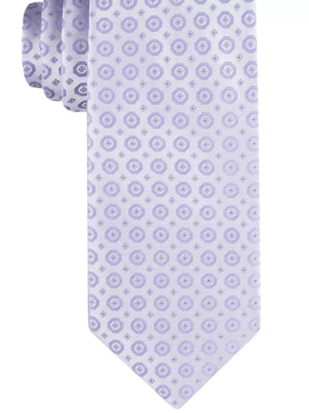 Calvin Klein Mens Hex-Dot Medallion Tie Lilac ONE SIZE